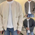 Men’s Zip-Up Knitted Cardigan | Funnel Neck Sweater S–3XL