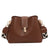 Wide Shoulder Strap Medium PU Leather Bucket Bag – Single Diagonal Bag
