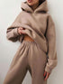 Women's Casual Hoodie Tracksuit Set – 2-Piece S-3XL Sweatsuit