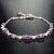 925 Silver Amethyst Bracelet – Sterling Silver Women’s Gem Jewelry