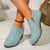 Women’s Ankle Boots – Chunky Heel, Side Zipper, Fall/Winter Style