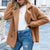 Fluffy Lapel Winter Coat for Women – Warm Button Jacket S-5XL