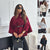 Women’s Batwing Sleeve Cloak Top with Belt | Woolen Jacket S–2XL