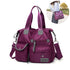 Women’s Waterproof Nylon Shoulder Bag | Multi-Pocket | 35×30×13 cm