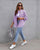Women's Ripped Shirt Jacket – Casual Polyester Top, S to 2XL