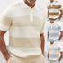 Men’s Summer Lapel Sweater – Short Sleeve Fashion Top M–3XL