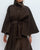 Women’s High Neck Batwing Winter Coat – Belted Trench S–2XL