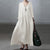 Fashion Long Sleeve V-Neck Cotton Dress | Loose Casual Women’s S-5XL