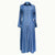 Women’s Denim Maxi Dress – Button Down, Long Sleeve, S–5XL
