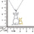 925 Silver Rabbit Pendant Necklace – Cute Gold & Silver Bunny Charm