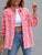 Women's Ripped Shirt Jacket – Casual Polyester Top, S to 2XL
