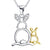 925 Silver Rabbit Pendant Necklace – Cute Gold & Silver Bunny Charm