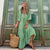 Boho Vintage Long Dress – Summer V-Neck Casual Dress XS-5XL