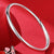 Pure 9999 Silver Glossy Bracelet – Closed Aperture Round Bar, Simple