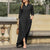 Women’s Denim Maxi Dress – Button Down, Long Sleeve, S–5XL