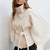 Women’s High Neck Batwing Winter Coat – Belted Trench S–2XL