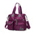 Women’s Waterproof Nylon Shoulder Bag | Multi-Pocket | 35×30×13 cm