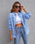 Women's Ripped Shirt Jacket – Casual Polyester Top, S to 2XL