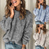 Women's Polka Dot Knitted Pullover Sweater – S to 3XL