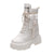 Women’s Platform Martin Boots – Padded, Height Boost, Mid-Calf