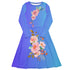 All-Over Print Long Sleeve Plus Size Midi Dress | Sizes 2XS-6XL