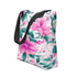 Pink Floral All-Over Print Tote Bag | 100% Polyester | 15" × 15"