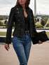 2025 Women’s Retro Jacket | Double Breasted, Solid Color, S–2XL