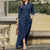 Women’s Denim Maxi Dress – Button Down, Long Sleeve, S–5XL