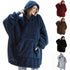 Oversized Hoodie Blanket Sweatshirt – Fleece, One Size, Warm & Cozy