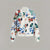 Women’s Zip-Up Botanical Print Jacket | Round Neck, Long Sleeve S–2XL