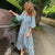 Boho Vintage Long Dress – Summer V-Neck Casual Dress XS-5XL