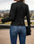 2025 Women’s Retro Jacket | Double Breasted, Solid Color, S–2XL