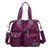 Women’s Waterproof Nylon Shoulder Bag | Multi-Pocket | 35×30×13 cm
