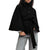 Women’s High Neck Batwing Winter Coat – Belted Trench S–2XL