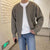Men’s Zip-Up Knitted Cardigan | Funnel Neck Sweater S–3XL